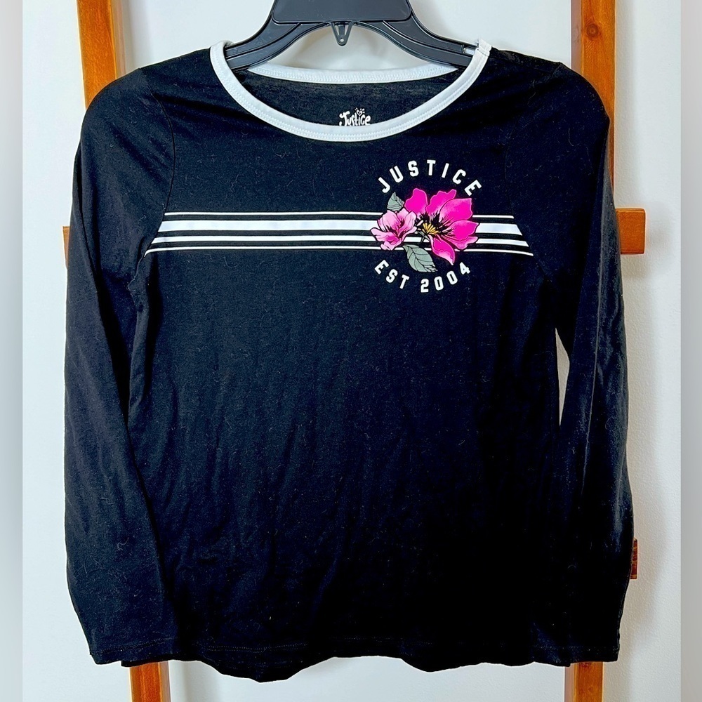 Girls Justice size 12 graphic long sleeve tee